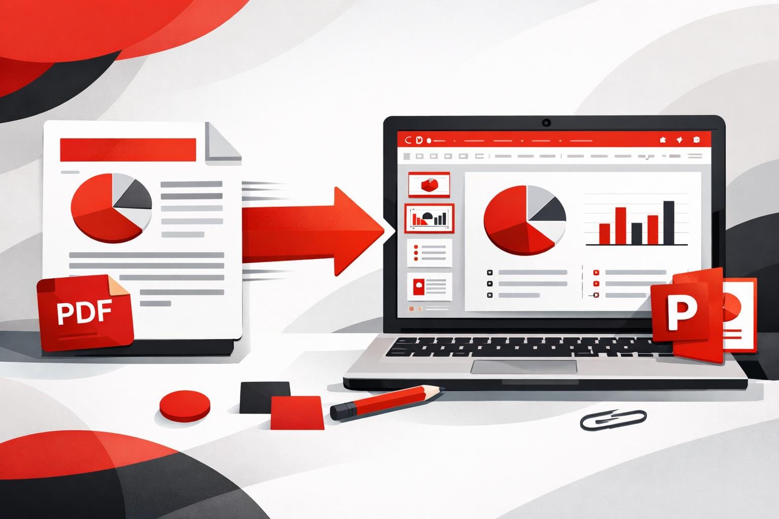 Converting a PDF into PowerPoint slides