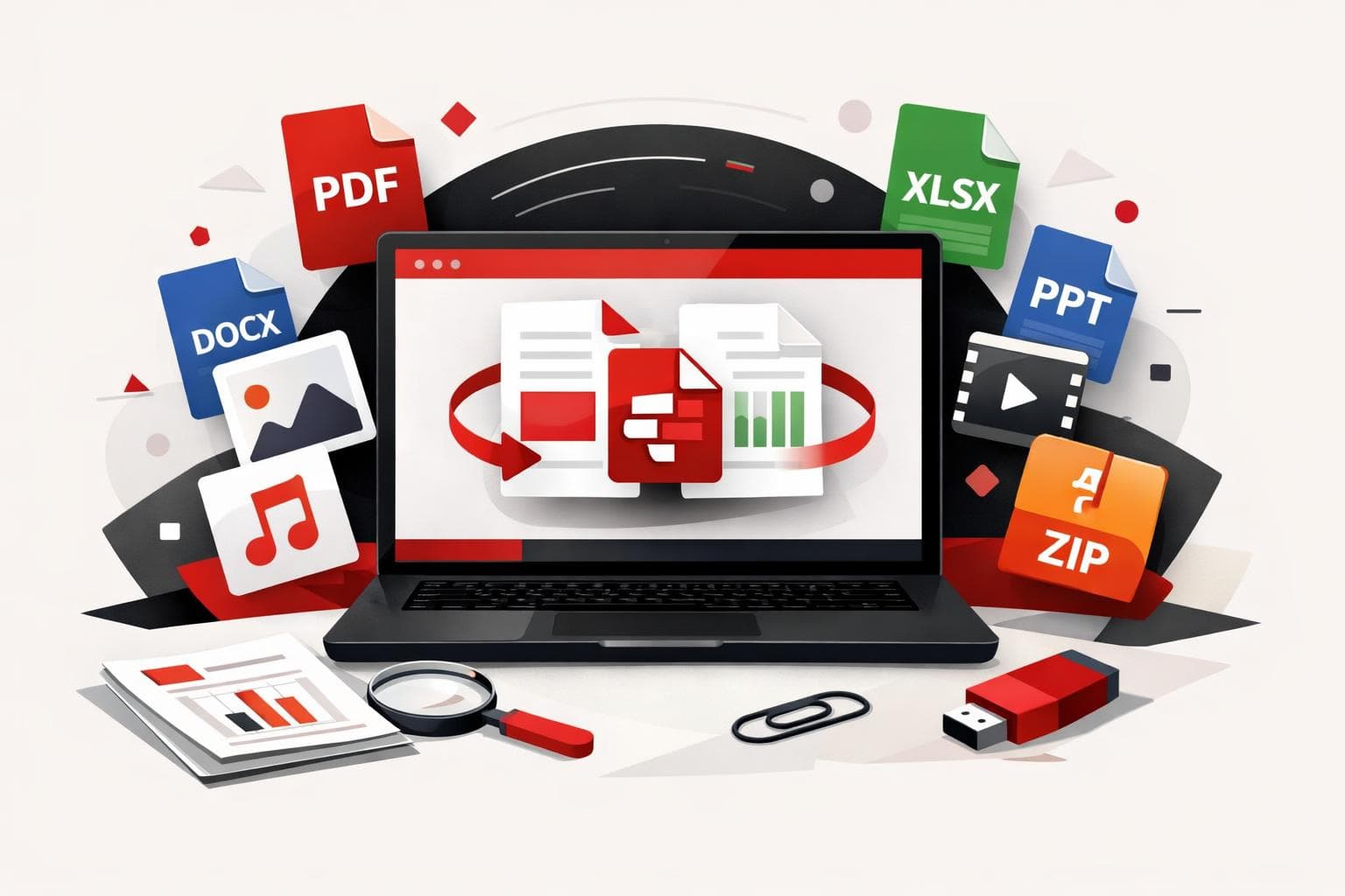 Desktop app merging office files into one PDF